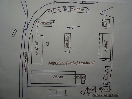 Grundriss des ehemaligen Gutes Isenbüttel